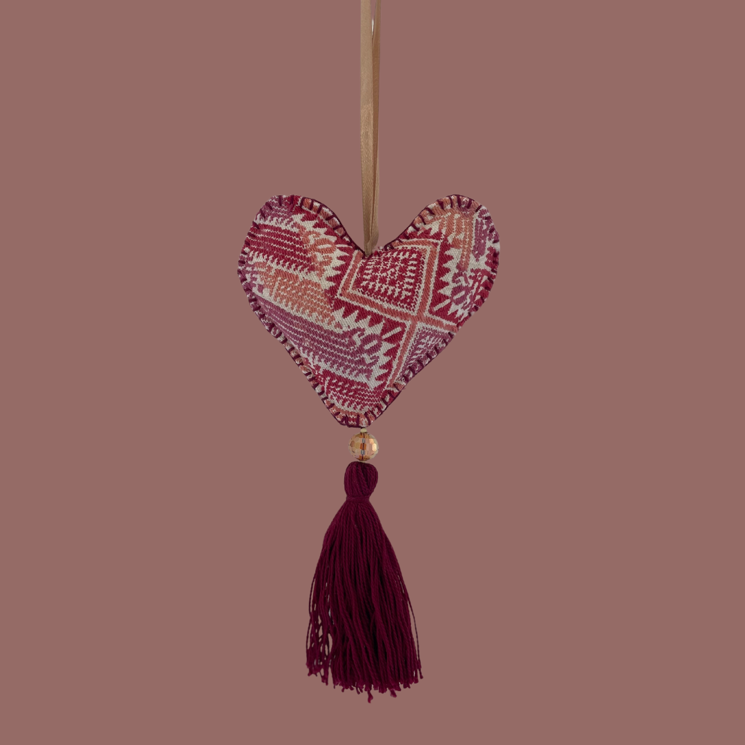 Huipil Heart Ornaments