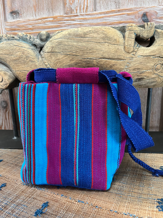 Traditional Japanese Rice Bag in Guatemalan Textiles