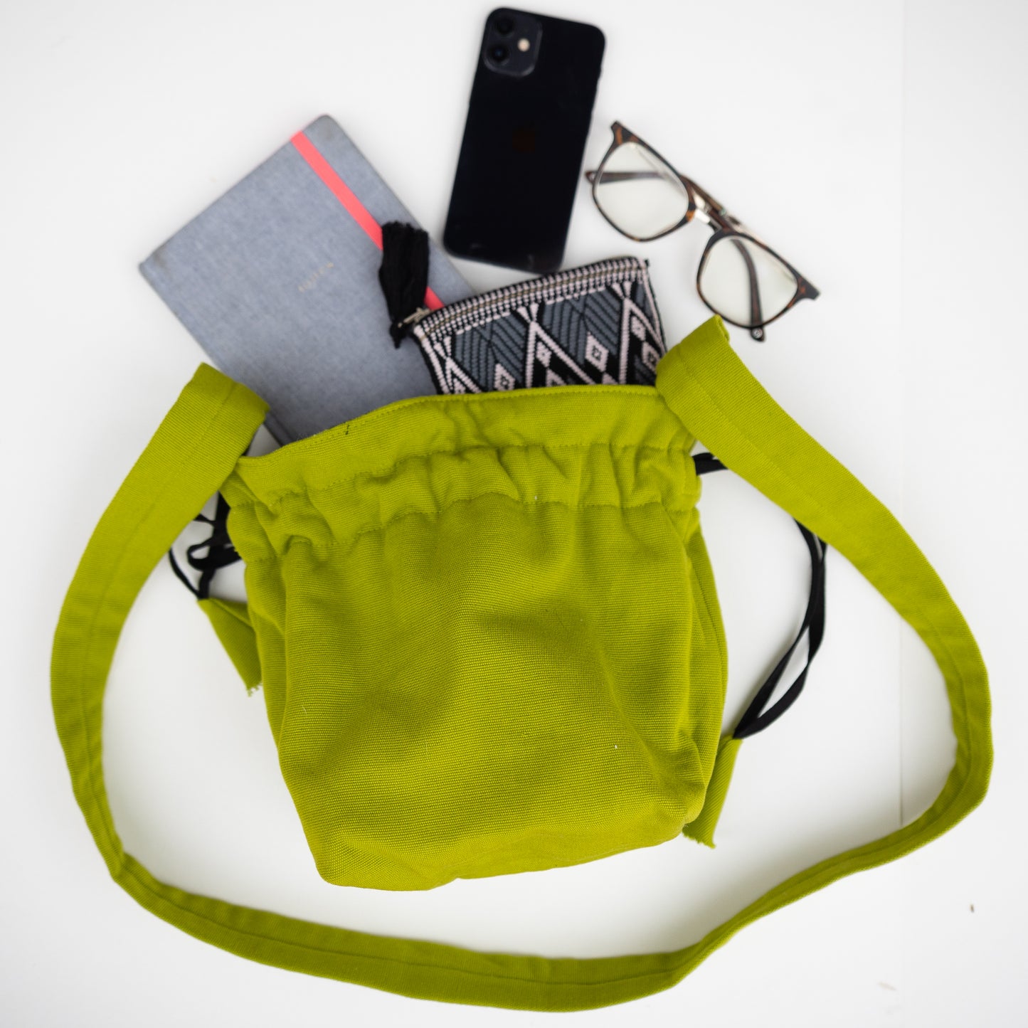 Green Drawstring Bag