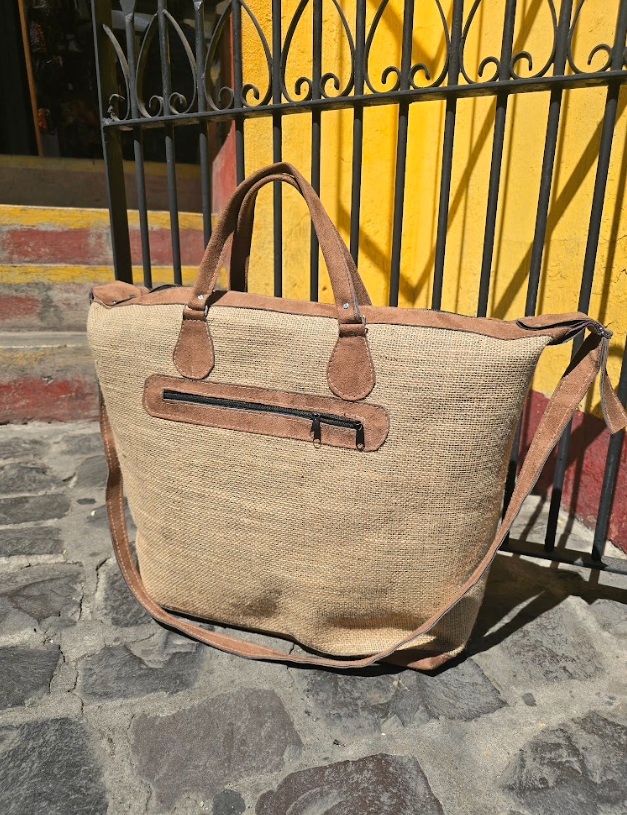 Coffee Canvas Overnight Bag