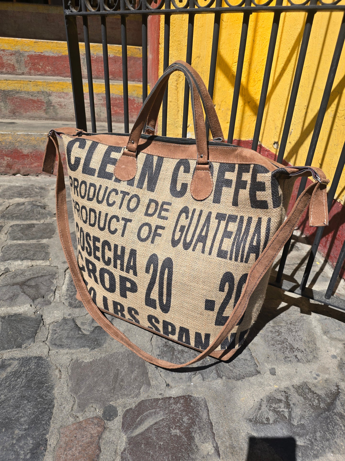 Coffee Canvas Overnight Bag